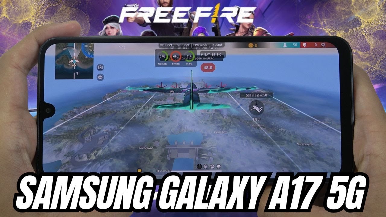 Samsung Galaxy A17 5G Free Fire Gaming test | Exynos 1330, 90Hz Display