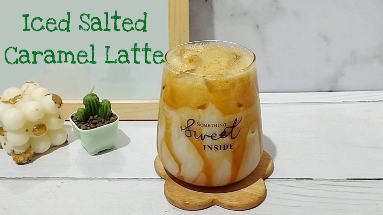 How To Make Salted Caramel Latte At Home | Salted Caramel Iced Coffee