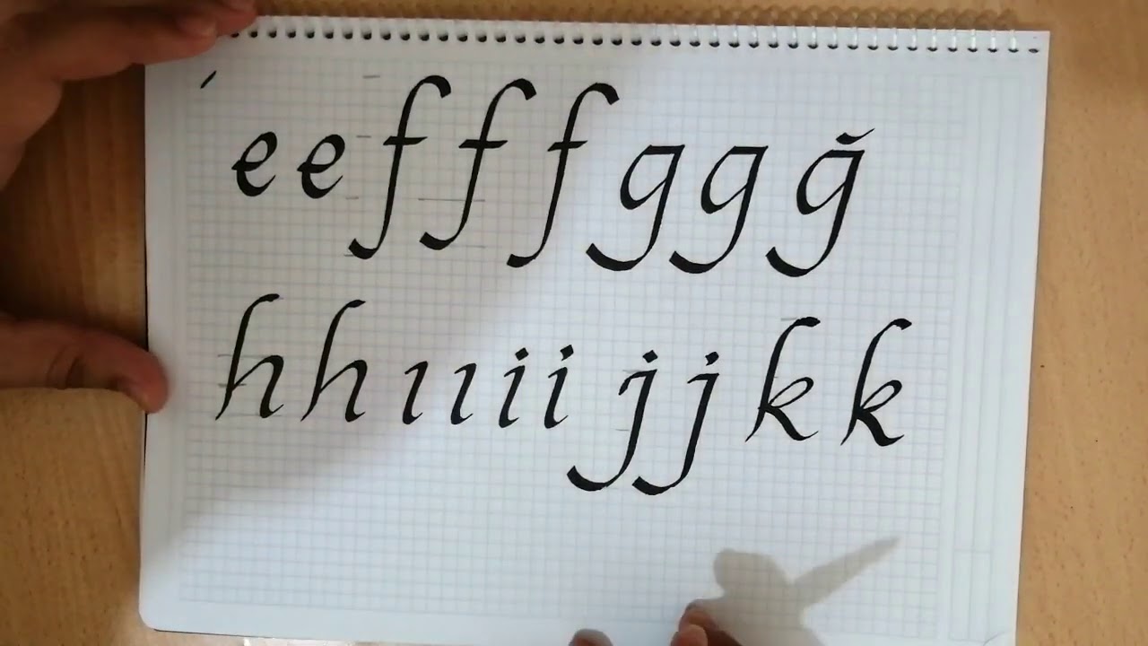 Kaligrafi Yazı 1. Ders K&uuml;&ccedil;&uuml;k Harfler