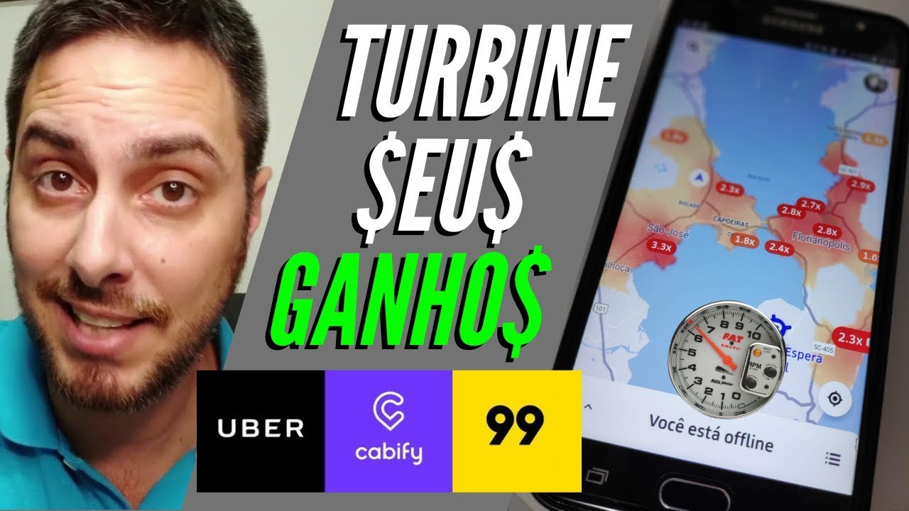 Como TURBINAR OS SEUS GANHOS na Tarifa Dinâmica Uber 99 Pop Cabify