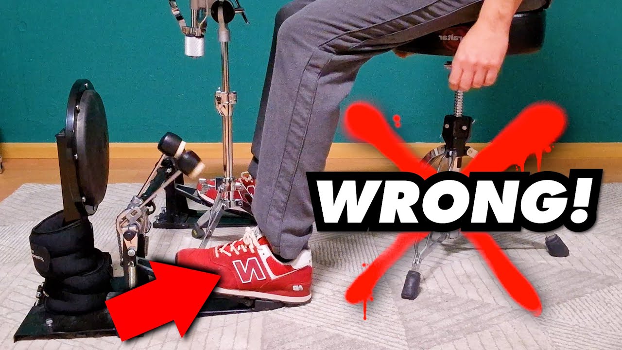 BEGINNER DOUBLE BASS DRUMMING - Pedal Setup Lesson