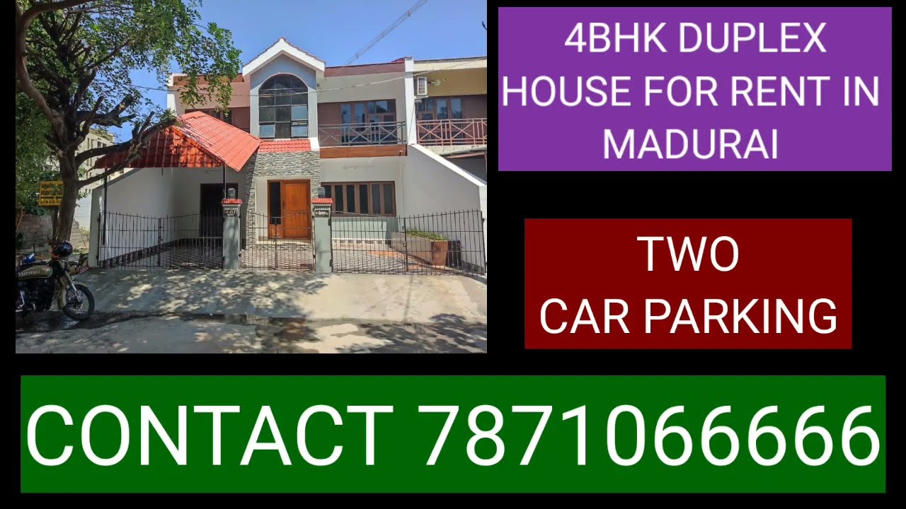 4 BHK DUPLEX HOUSE FOR RENT IN MADURAI  🏡440🏡