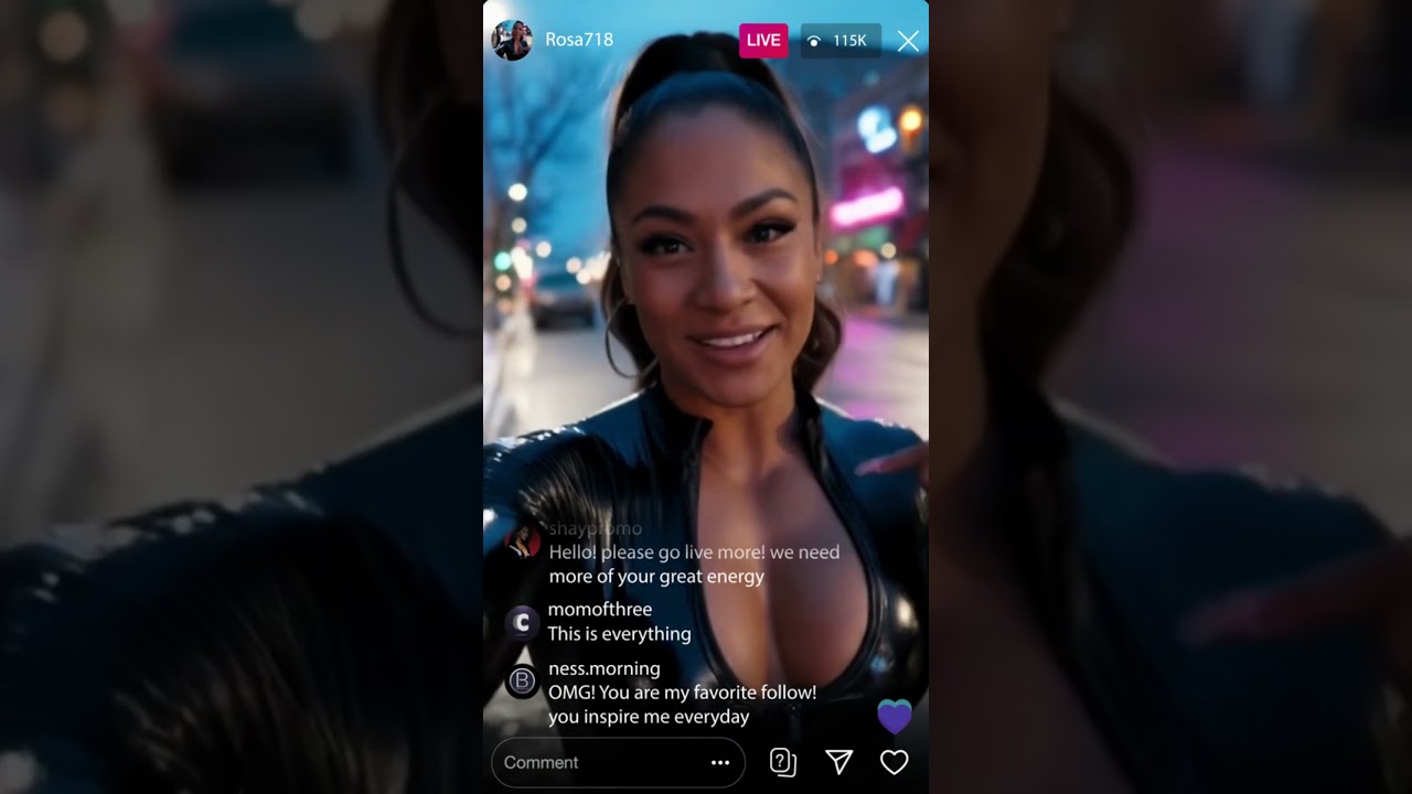 🎥 Latex After Dark: Fit Latina Model Shines on IG Live ✨