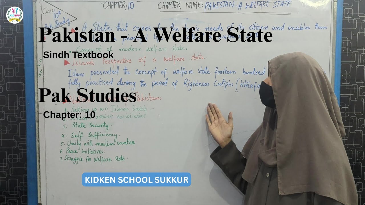 Pakistan - A Welfare State | Part 1 | Pak Studies | Lecture | Sindh Textbook | KIDKEN #kidkenschool
