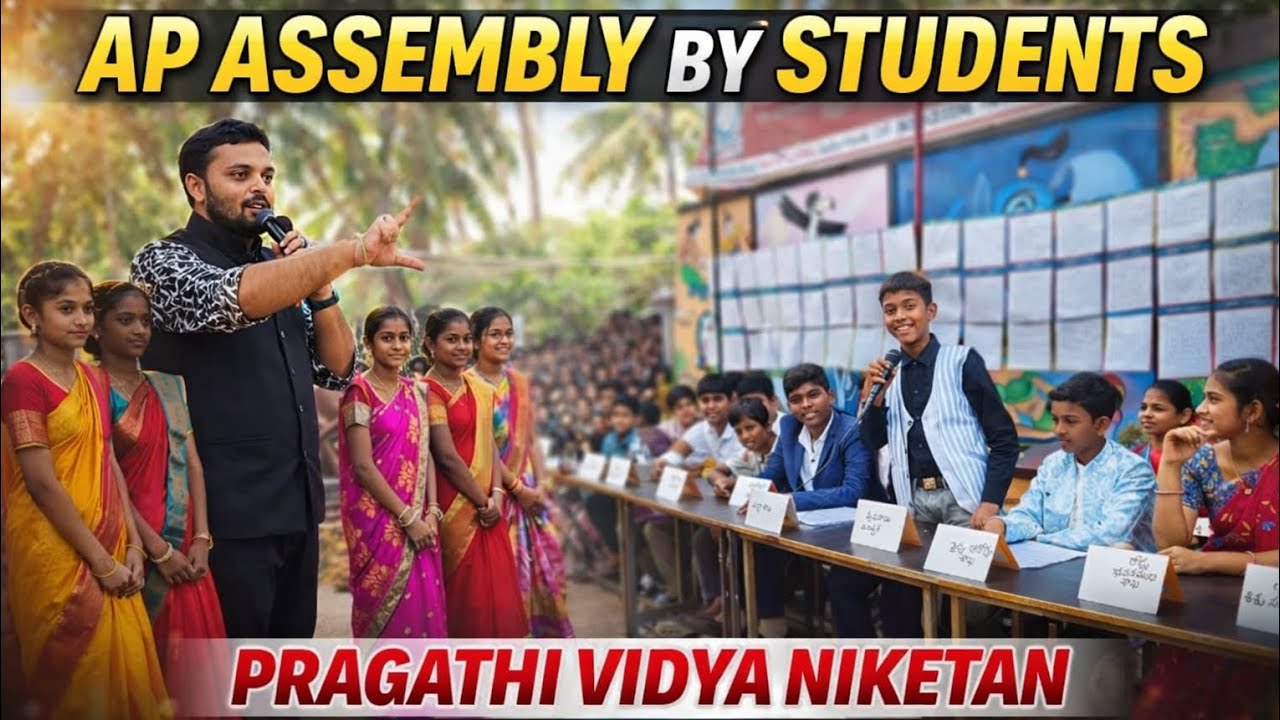 Mock assembly by Pragathi students 