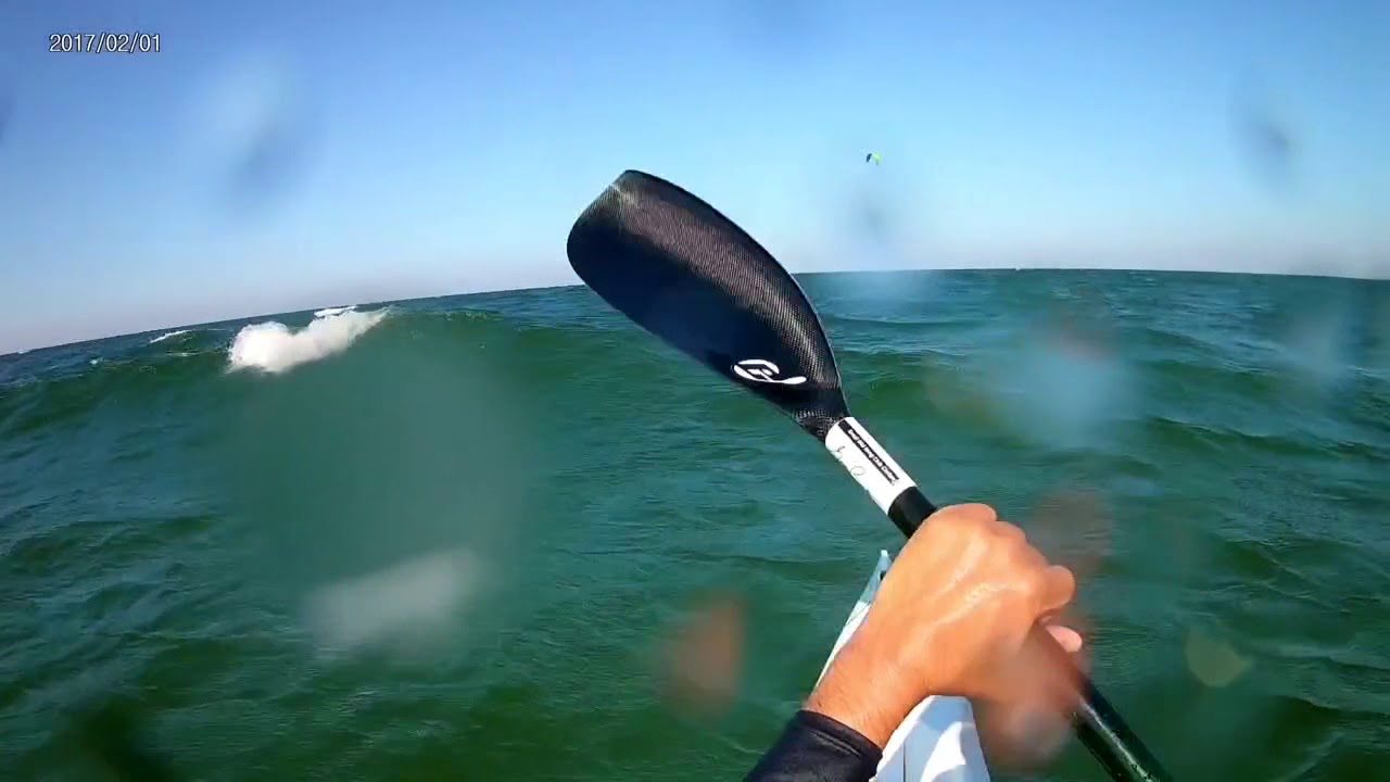 Paddling the Epic V5 on the baltic sea