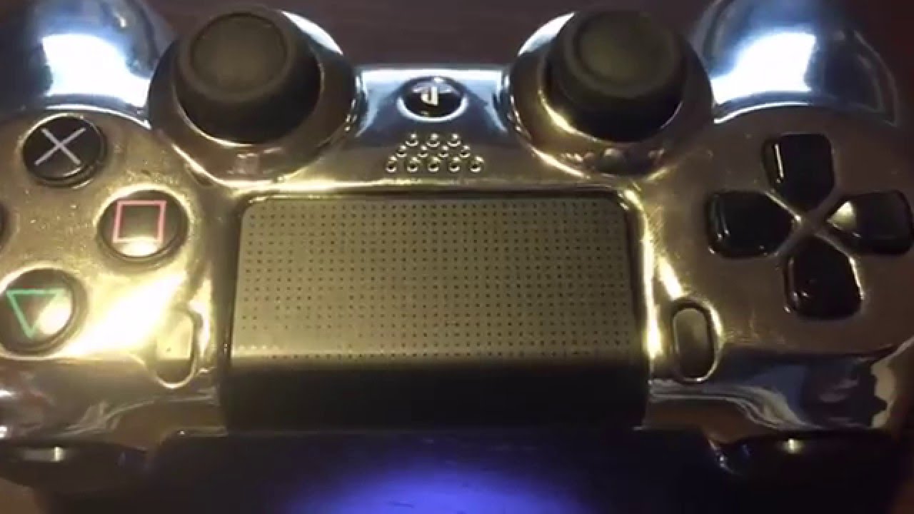 HMCUSTOM - PS4 Controller Silver Chrome Paint