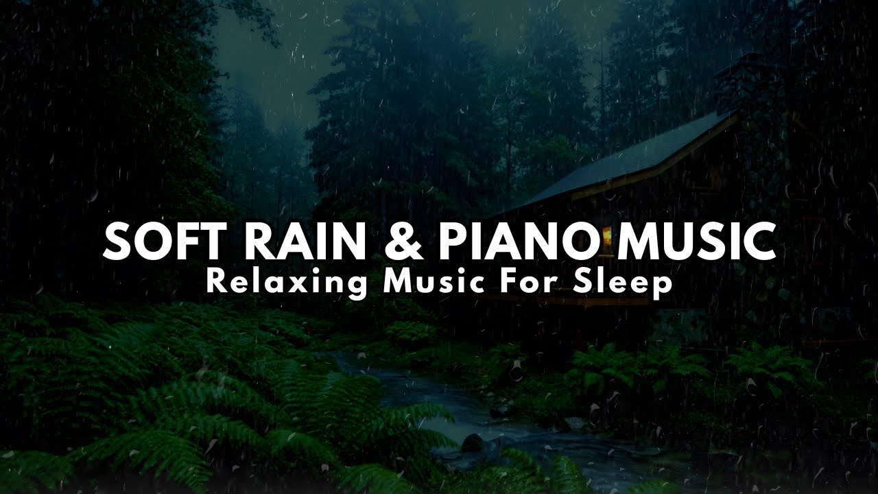 Calming Sleep Music + Insomnia & Stress Relief – Peaceful Piano with Rain Sounds for Deep Sleep