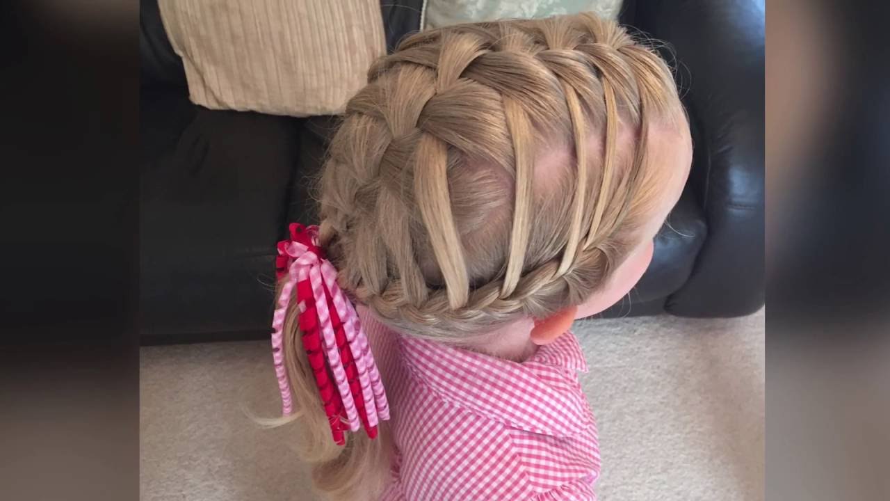 Double French Waterfall by Two Little Girls Hairstyles