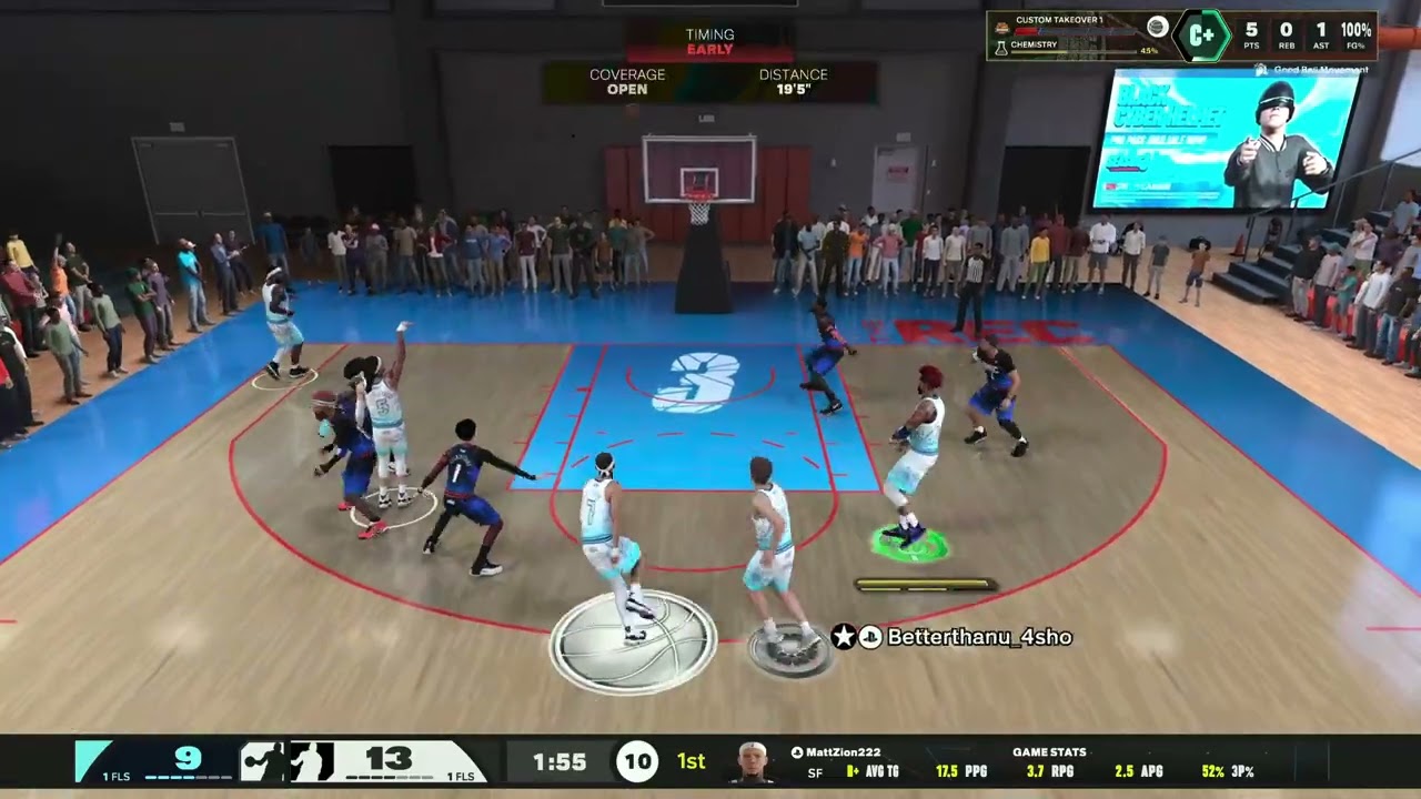 I just hit the most insane 🙃 shot in NBA 2k26. 