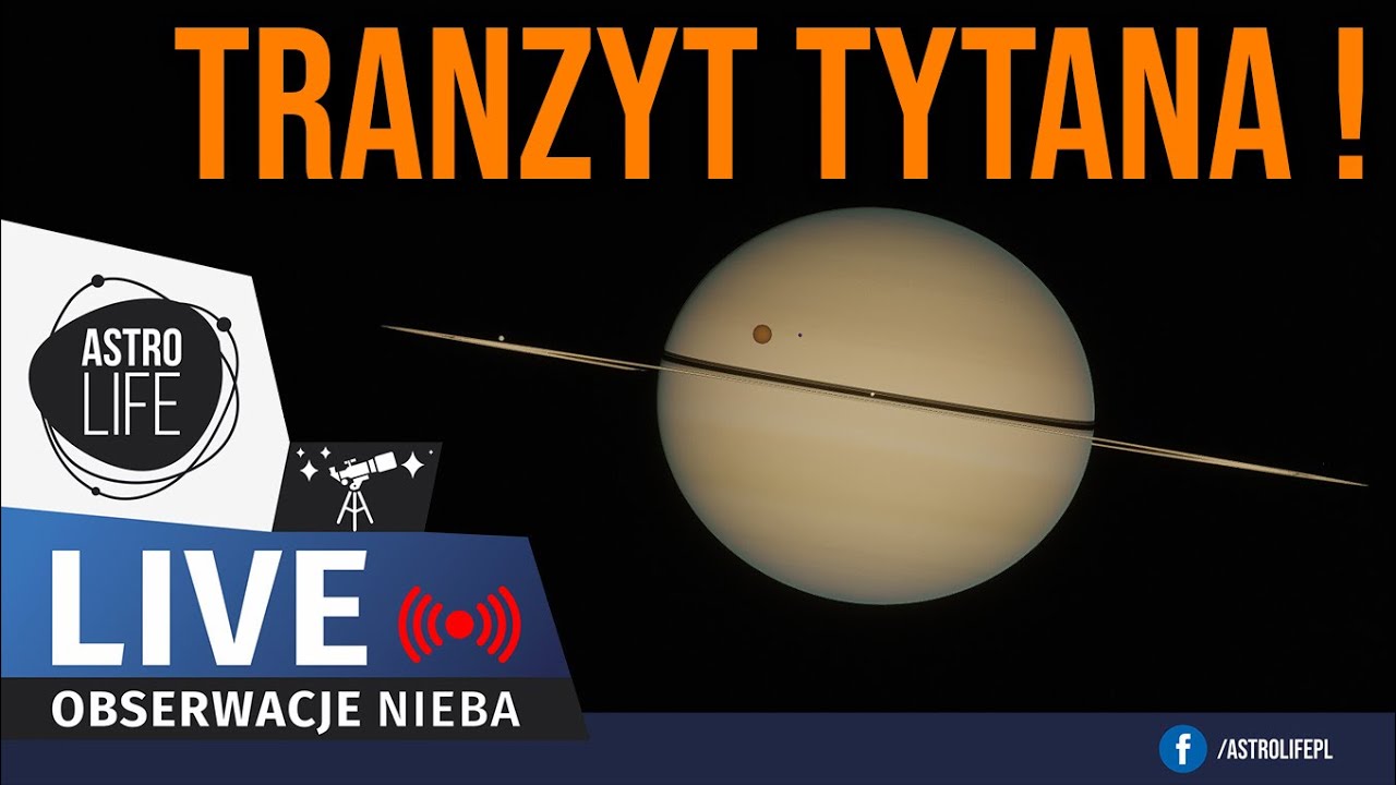 Bardzo rzadkie zjawisko: Tranzyt Tytana na tle Saturna!🪐 Oglądamy niebo przez teleskop ✨