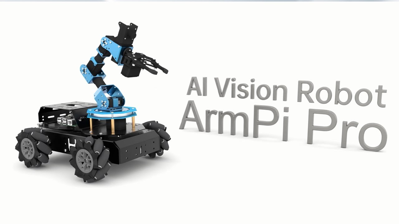 Hiwonder&nbsp;ArmPi&nbsp;Pro&nbsp;Raspberry&nbsp;Pi&nbsp;ROS&nbsp;Robotic&nbsp;Arm&nbsp;Developer&nbsp;Kit with&nbsp;4WD&nbsp;Chassis&nbsp;Open&nbsp;Source&nbsp;Robot&nbsp;Car