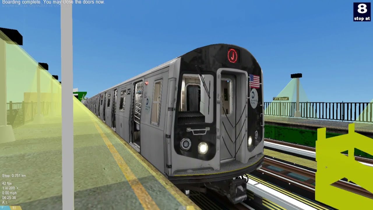 OpenBVE 2024 / NYC Subway Action and Rides: R160A-1 J Action and Rides