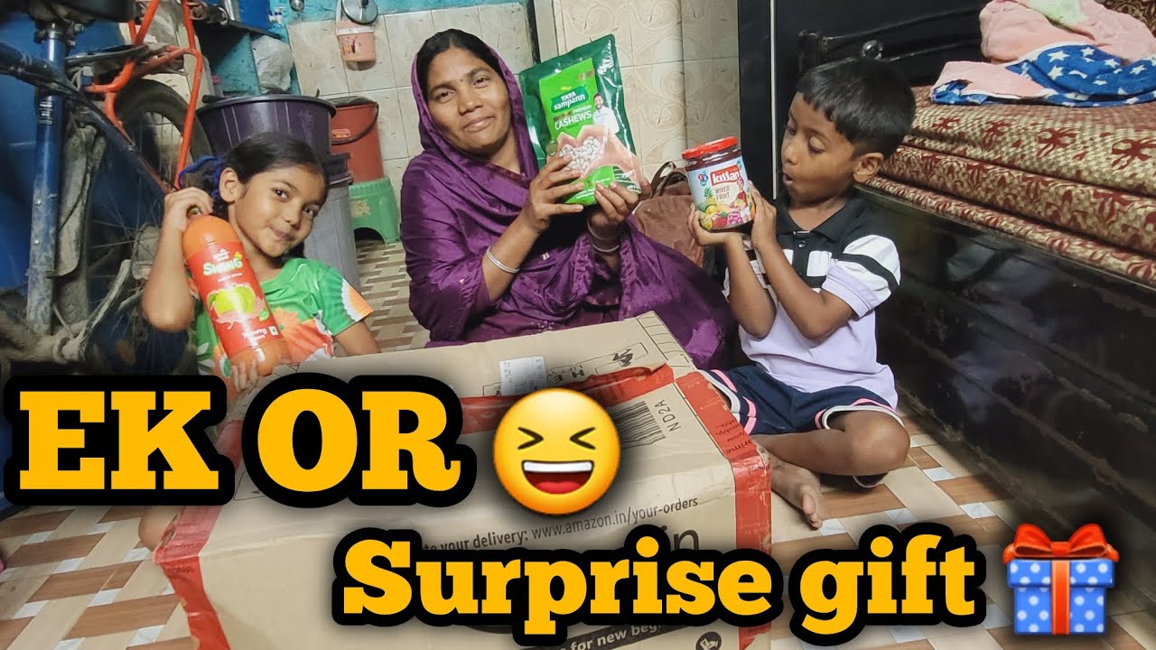 EK OR AAYA SURPRISE GIFT 🎁 YOUTUBE FAMILY KA PYAR😆 #giftbox 