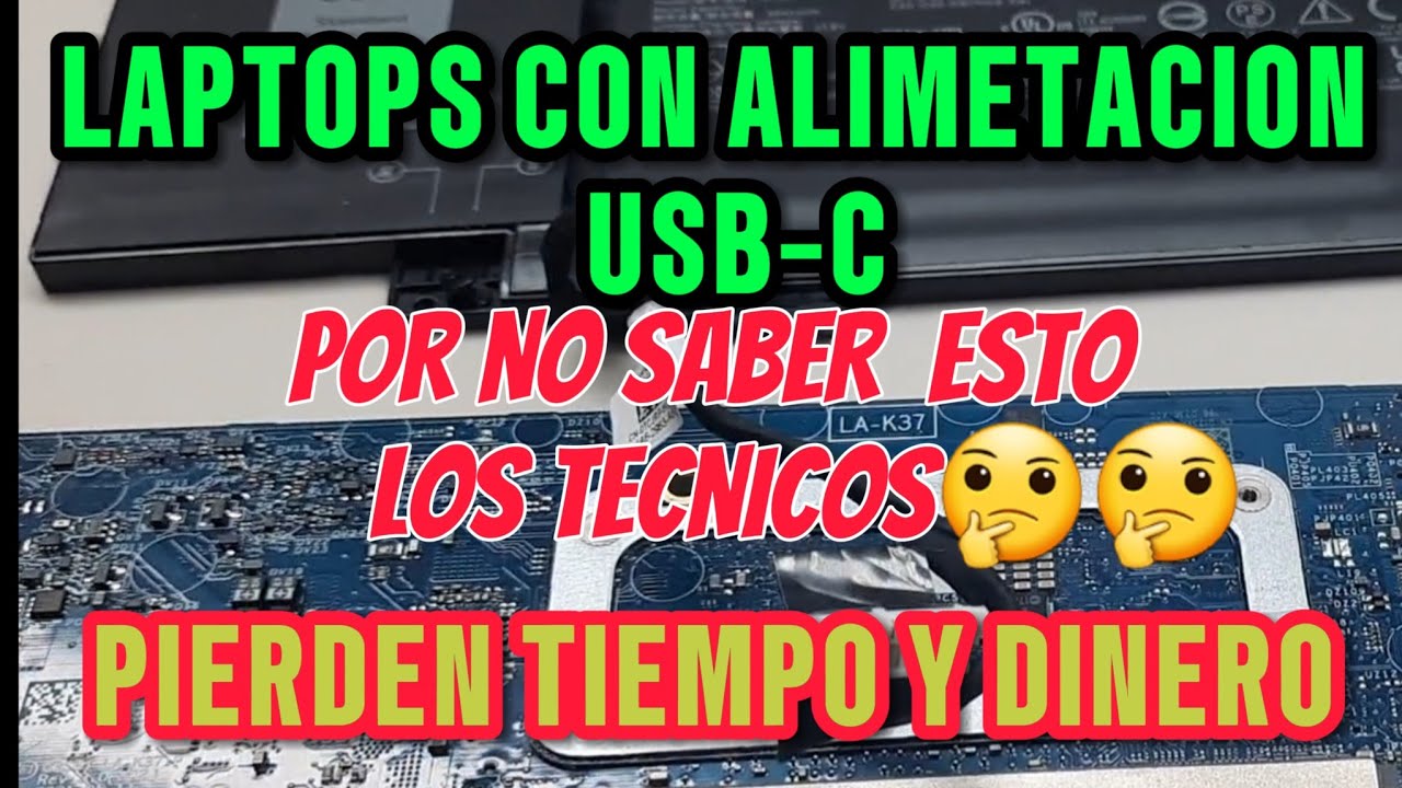🚨🚨2 tips importantes al reparar de Laptops con alimentacion USB-C⚡️