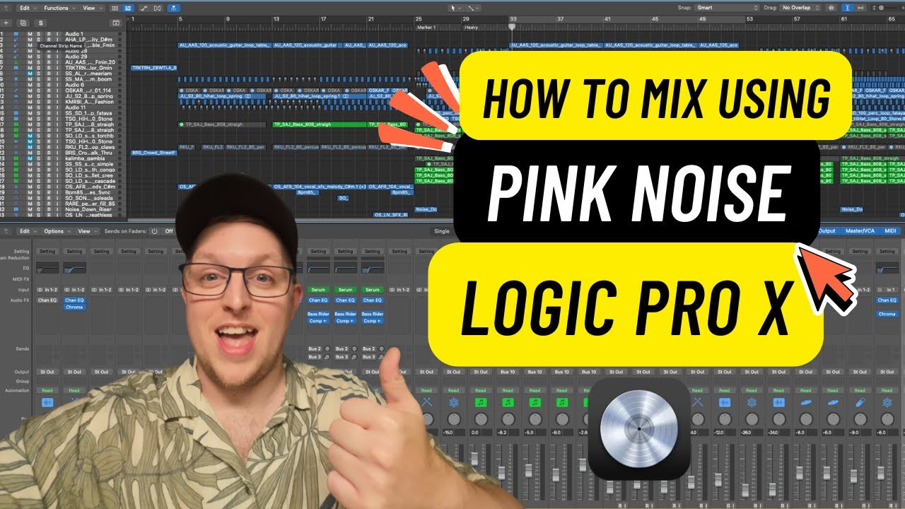 Logic Pro X Mixing Hack: Level Your Tracks Fast Using Pink Noise!