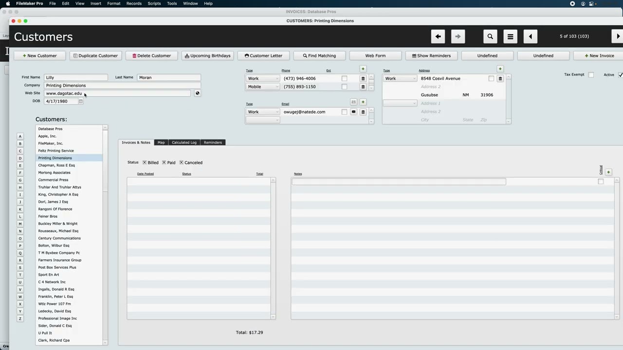 Customer Picker