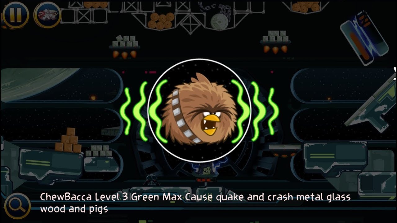 Angry Birds Star Wars All Birds Power Level 1 , 2 and 3 Gameplay Android / PC