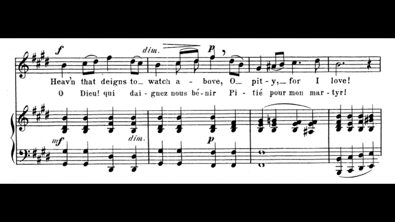 Rosamonde (C. Chaminade) Score Animation