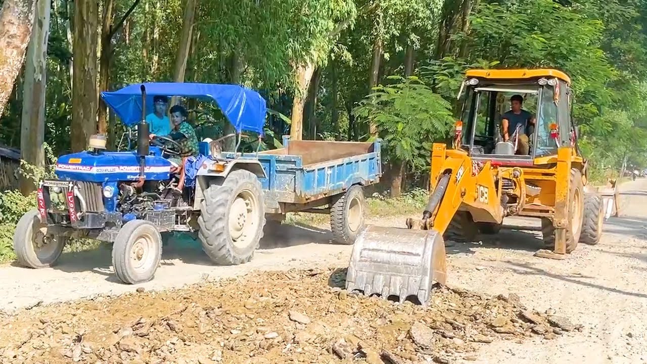 Road Tearing Work | Jcb Dozer 3dx | Fun Jcb Work