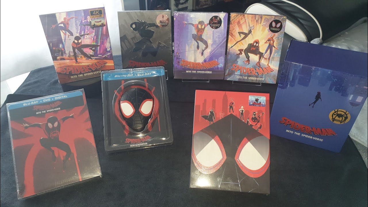 Steelbook spider-man blufans one.click into the spider verse 
