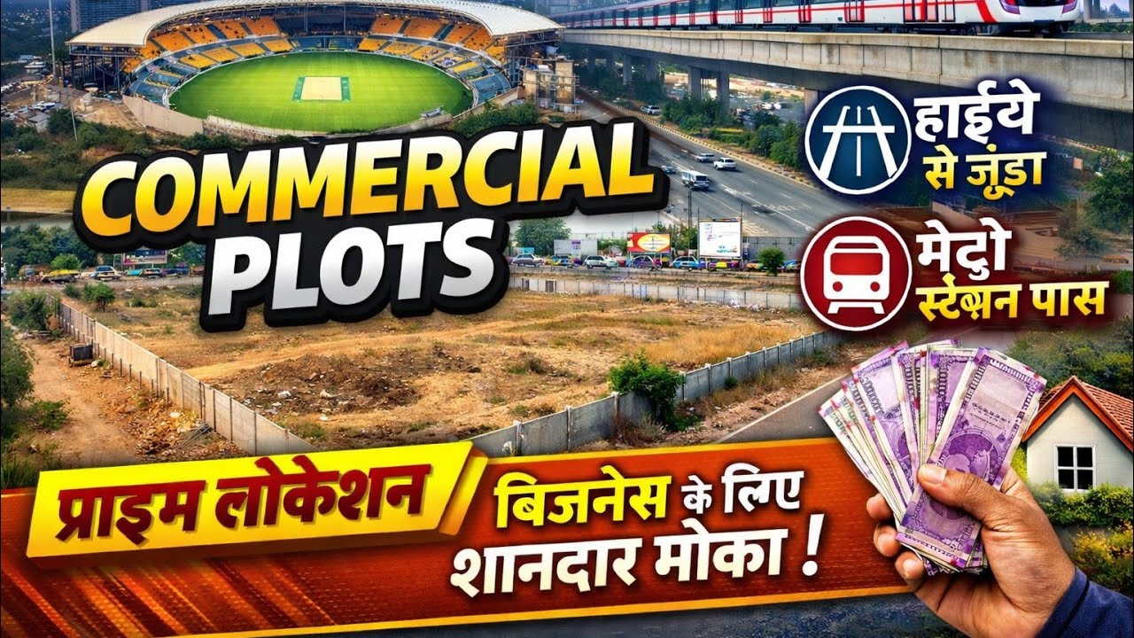VCA Stadium के सामने Commercial Plots | Wardha Road & Metro Station के पास | Nagpur Prime Location