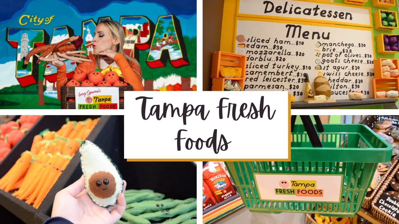 TAMPA FRESH FOODS by Lucy Sparrow | Grocery store made out of FELT! | Open till Feb 20th, 2022