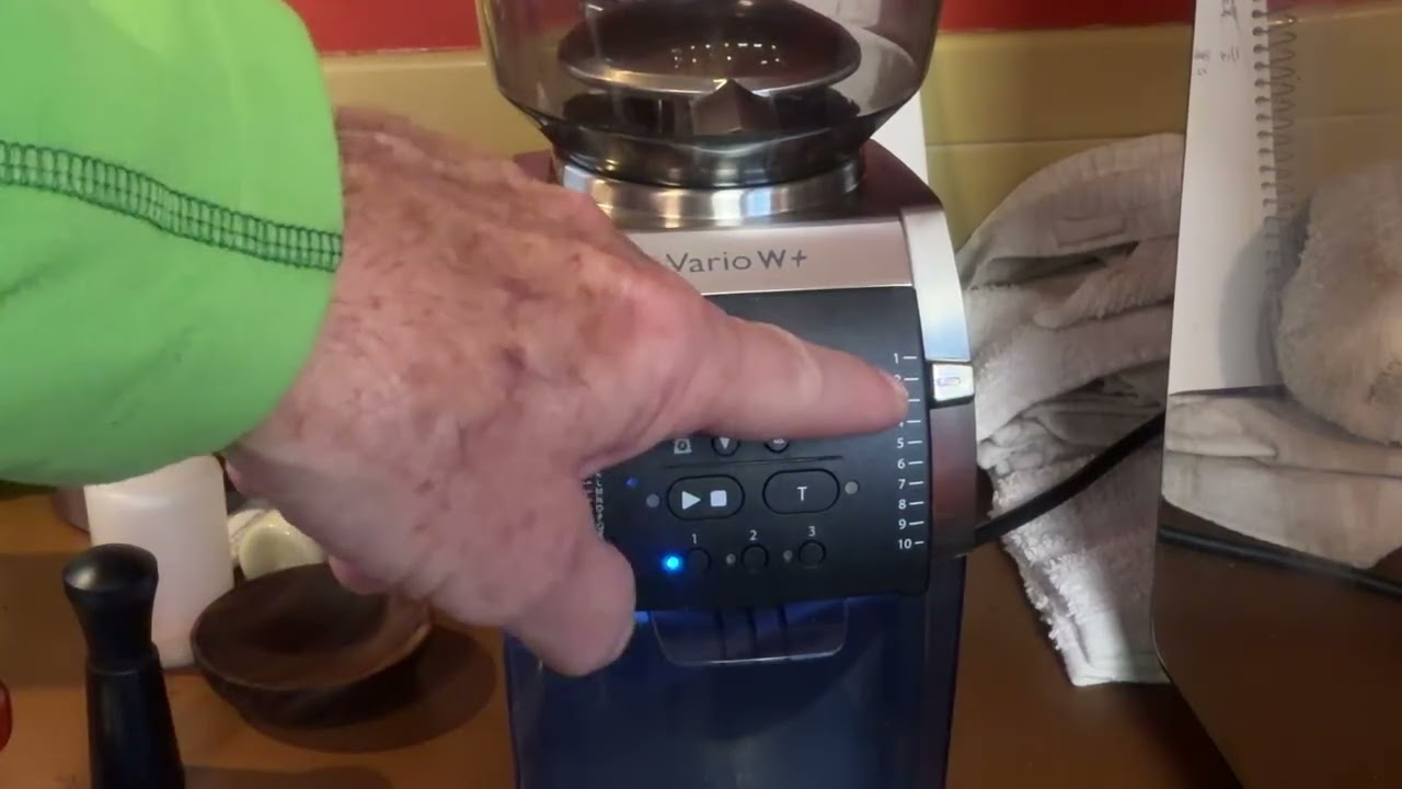 Larry's Baratza Vario W+ Grinder and a morning coffee