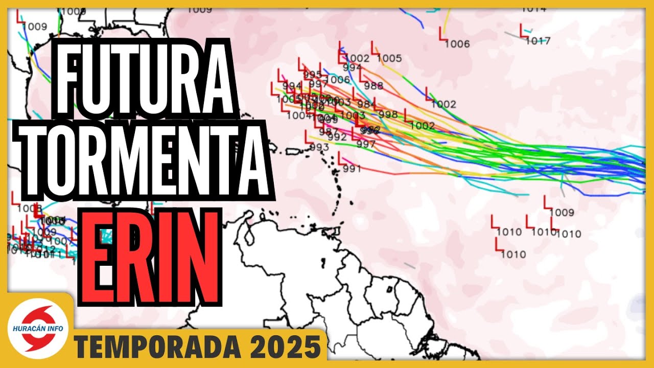 Onda tropical podría ser el primer huracán de la temporada. Posible tormenta Erin o huracán Erin.