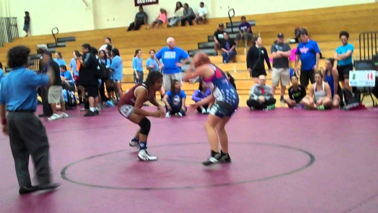 SJWA Aysia Cortez at 2015 Womens Section Duals - Aysia Wins!