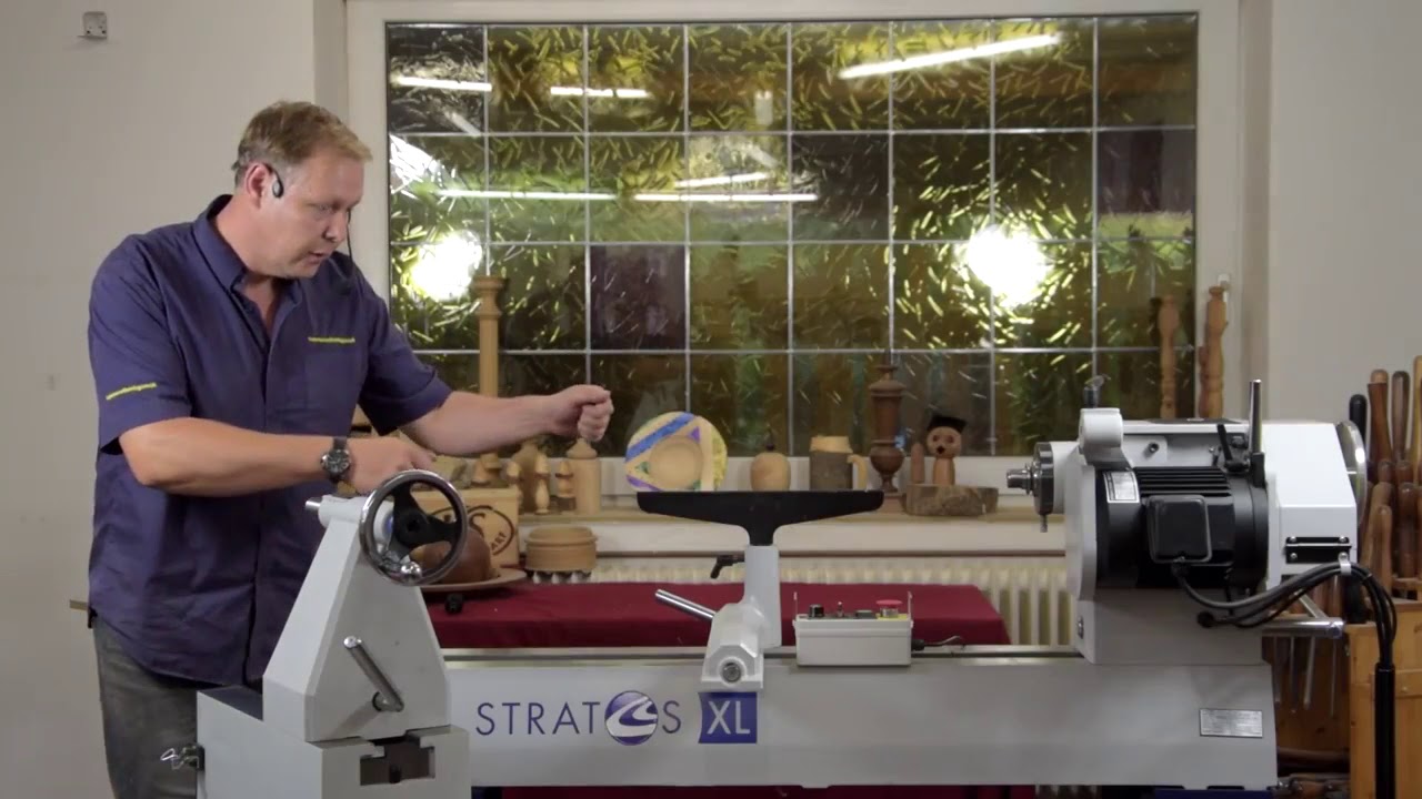 Simon Hope talking about the heavy duty Stratos XL woodturning lathes