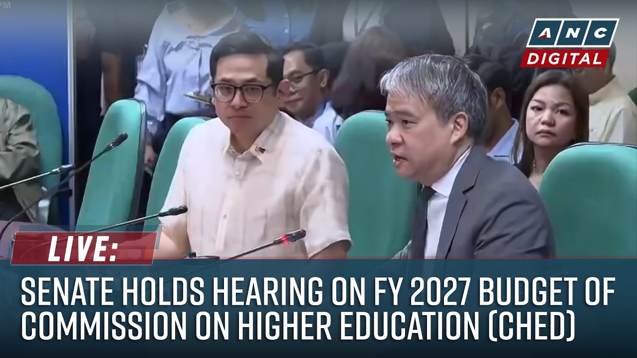LIVE: Senate holds hearing on 2027 budget of CHED | September 25, 2026