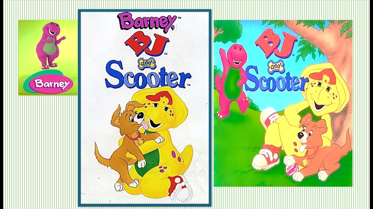 BARNEY, BJ, AND SCOOTER story picture book read aloud children’s audiobook Fun Puppy Dog Pet Care