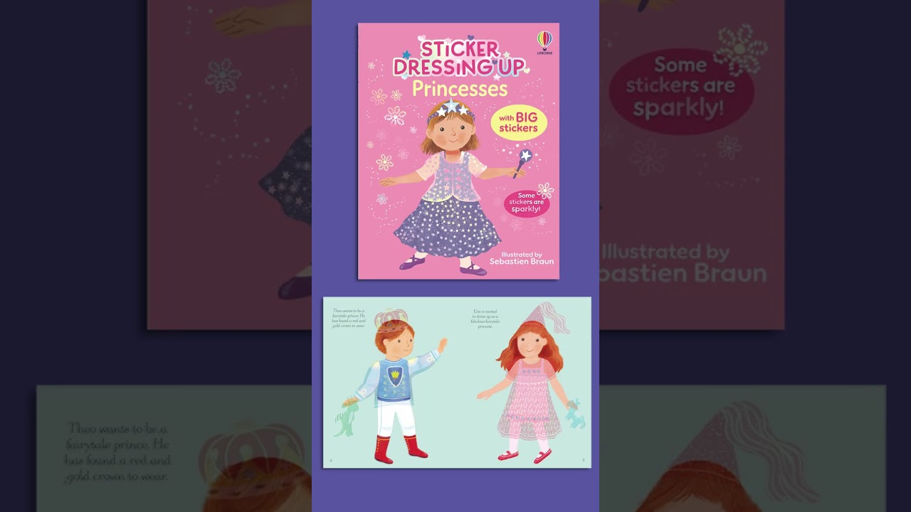 The perfect sticker books for children who love dressing up 👸