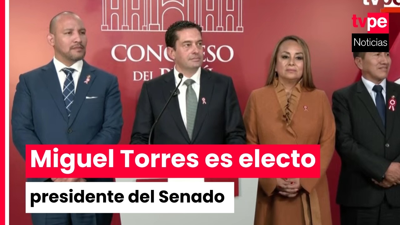 Miguel Torres es electo presidente del Senado para el per&iacute;odo 2026-2027
