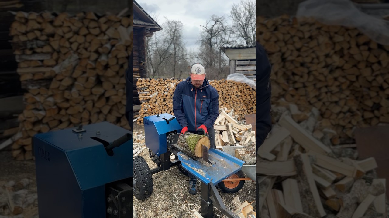 Mini log splitter for home