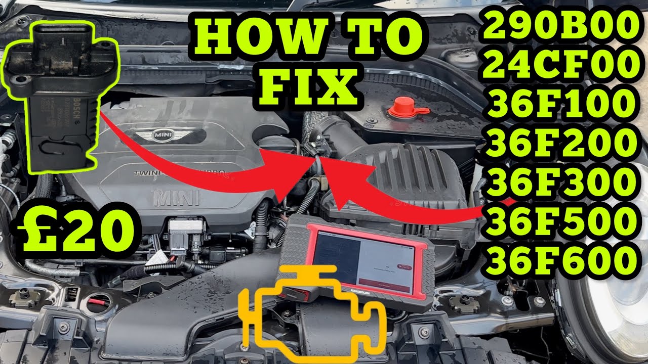 BMW / MINI 36F600 290B00 24CF00 - Air Mass System Too Low - Large Deviation Leak Detected HOW TO FIX