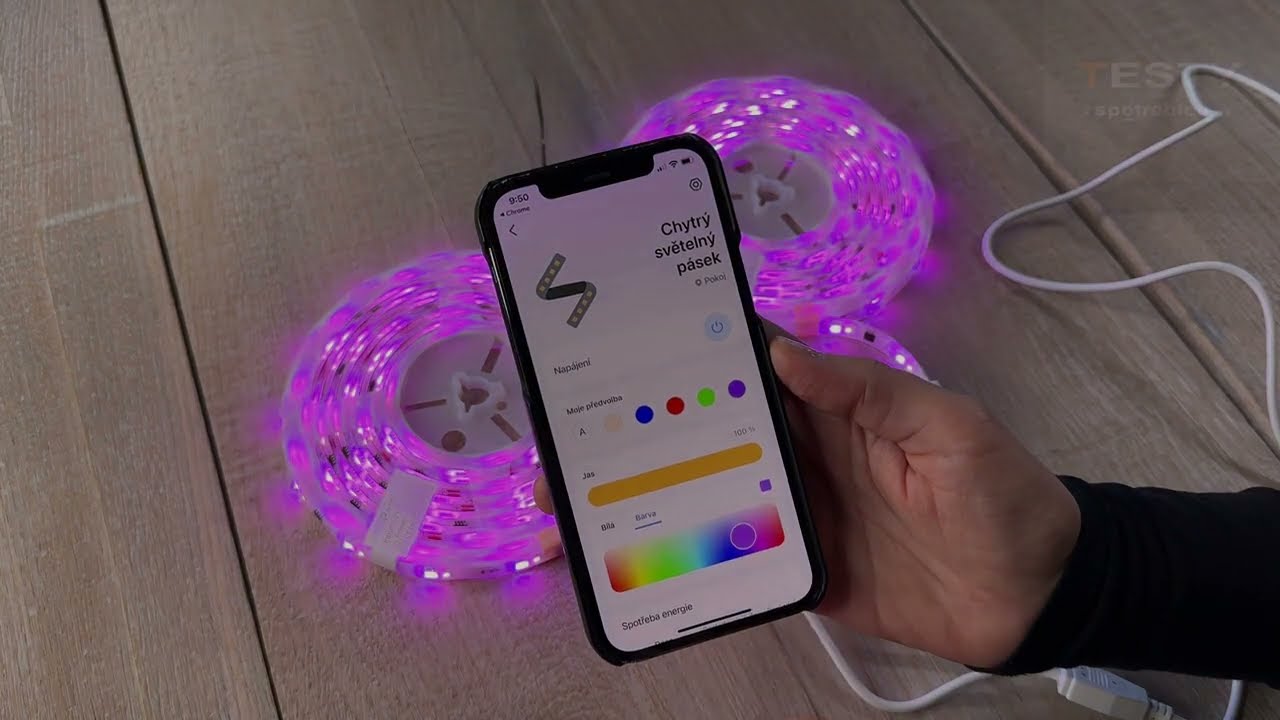 Test, recenze chytrý Wi-Fi světelný LED pásek TP Link Tapo L930-10 - review