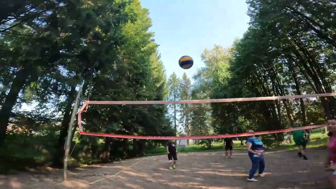 Волейбол 🏐 от первого лица!) Играем в д. Каменка, чистый воздух, красота!)