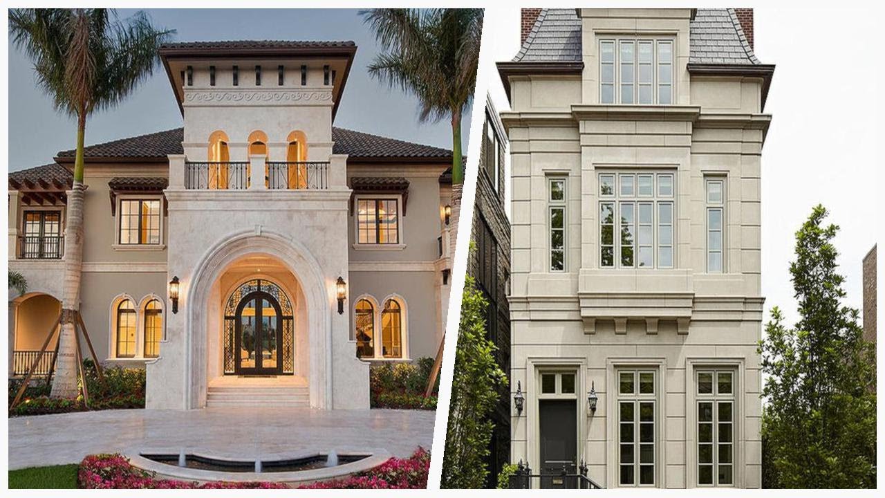 75 Beautiful Luxury Beige Exterior Home Design Ideas #569 💛