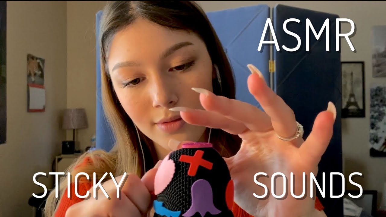 ASMR | Foam Stickers on the Mic 🎙💤 (Close Up Sticking and Peeling Triggers)