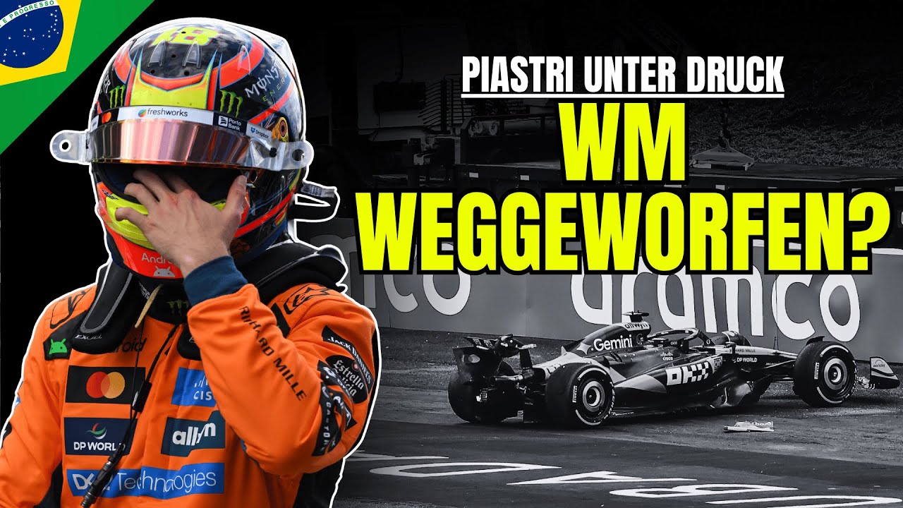 N&auml;chster Crash: Piastri doch nicht cool genug f&uuml;r den Titel? | Sprint & Quali F1 Sao Paulo 2025