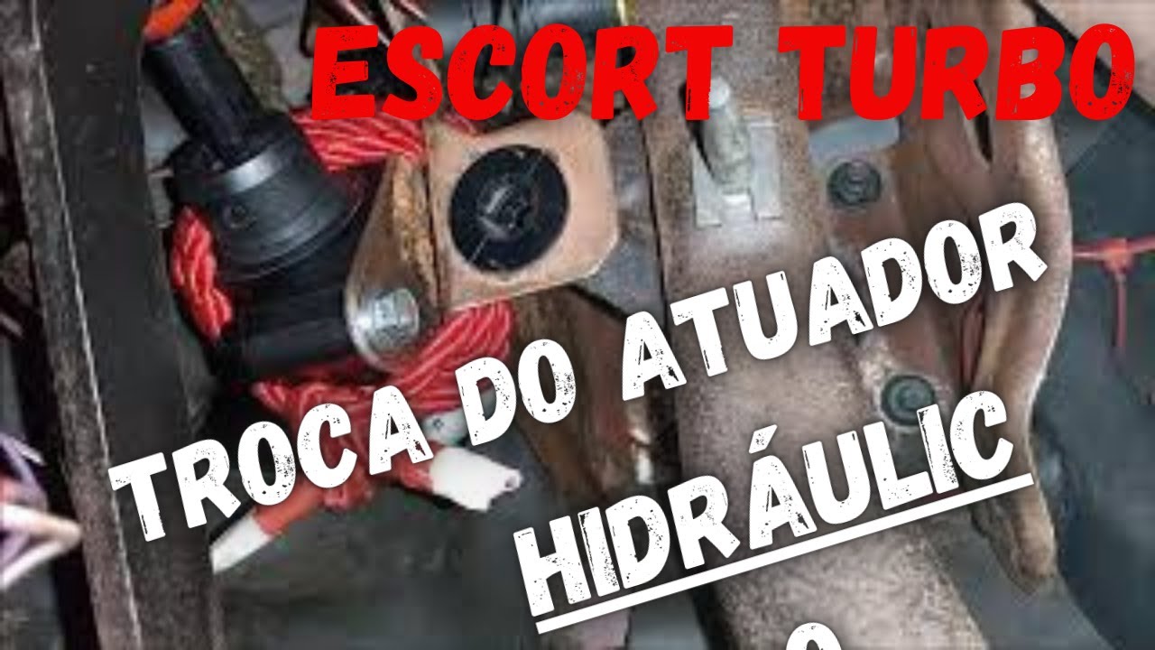 TROCANDO O ATUADOR HIDRÁULICO DA EMBREAGEM DO MEU ESCORT TURBO.