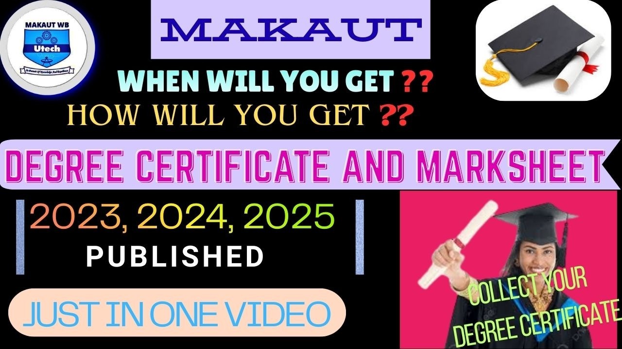 MAKAUT || Degree Certificate & Marksheet Download from DigiLocker || #makaut #2023 #2024 #2025