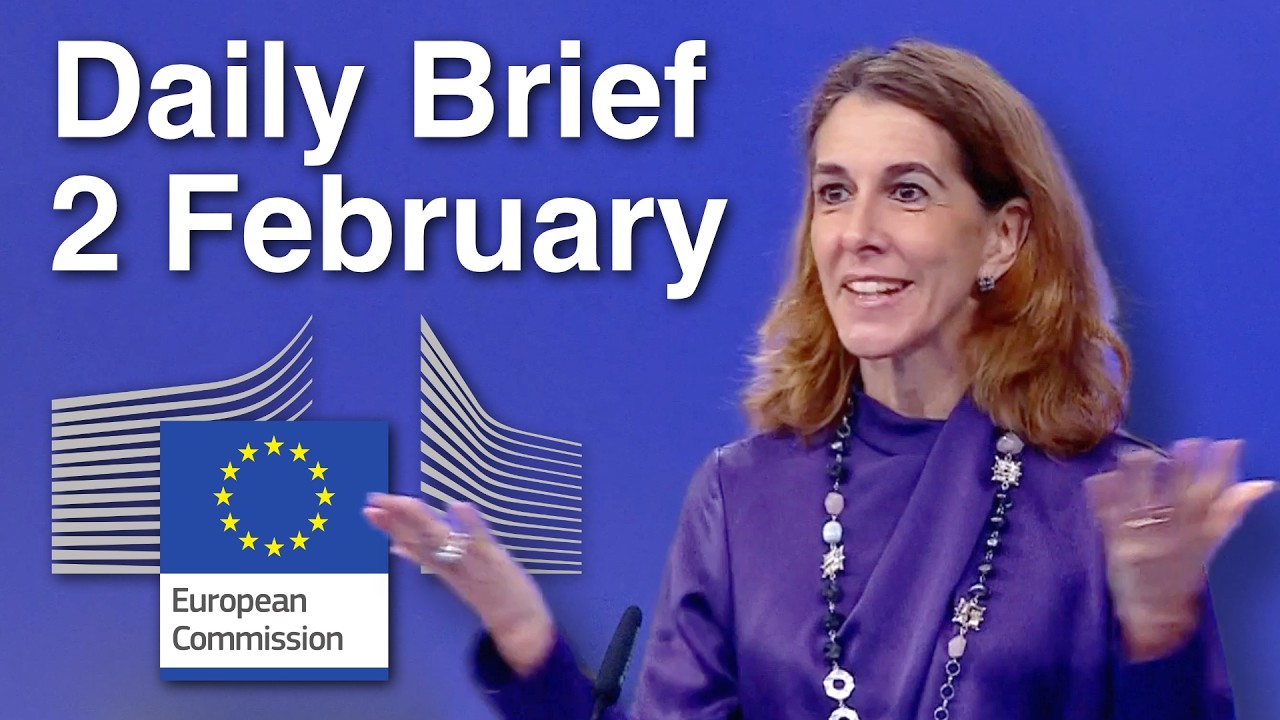 EU Commission Full Briefing 02/02/2026 - Minors Online, Gas, Gaza Rafah, Iran, Portugal, Epstein