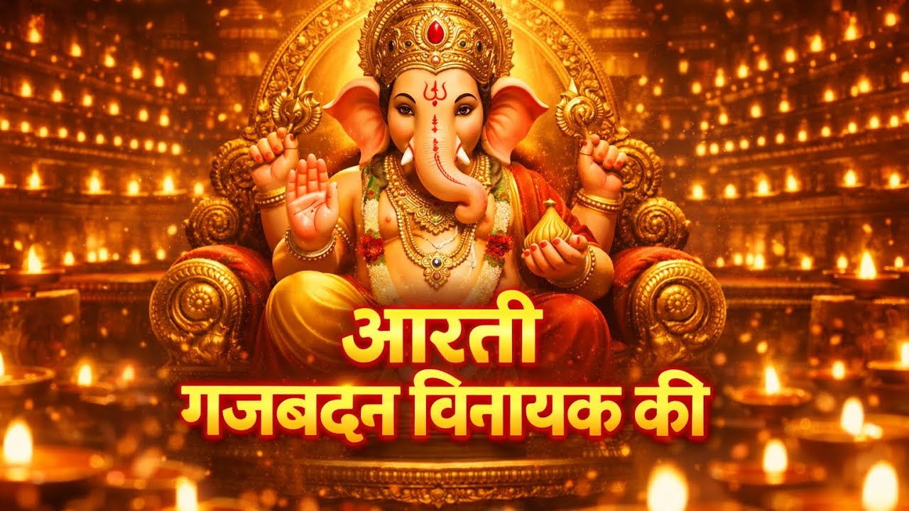 आरती गजबदन विनायक की 🙏 Ganesh Ji Aarti | Powerful Ganpati Aarti for Success & Peace