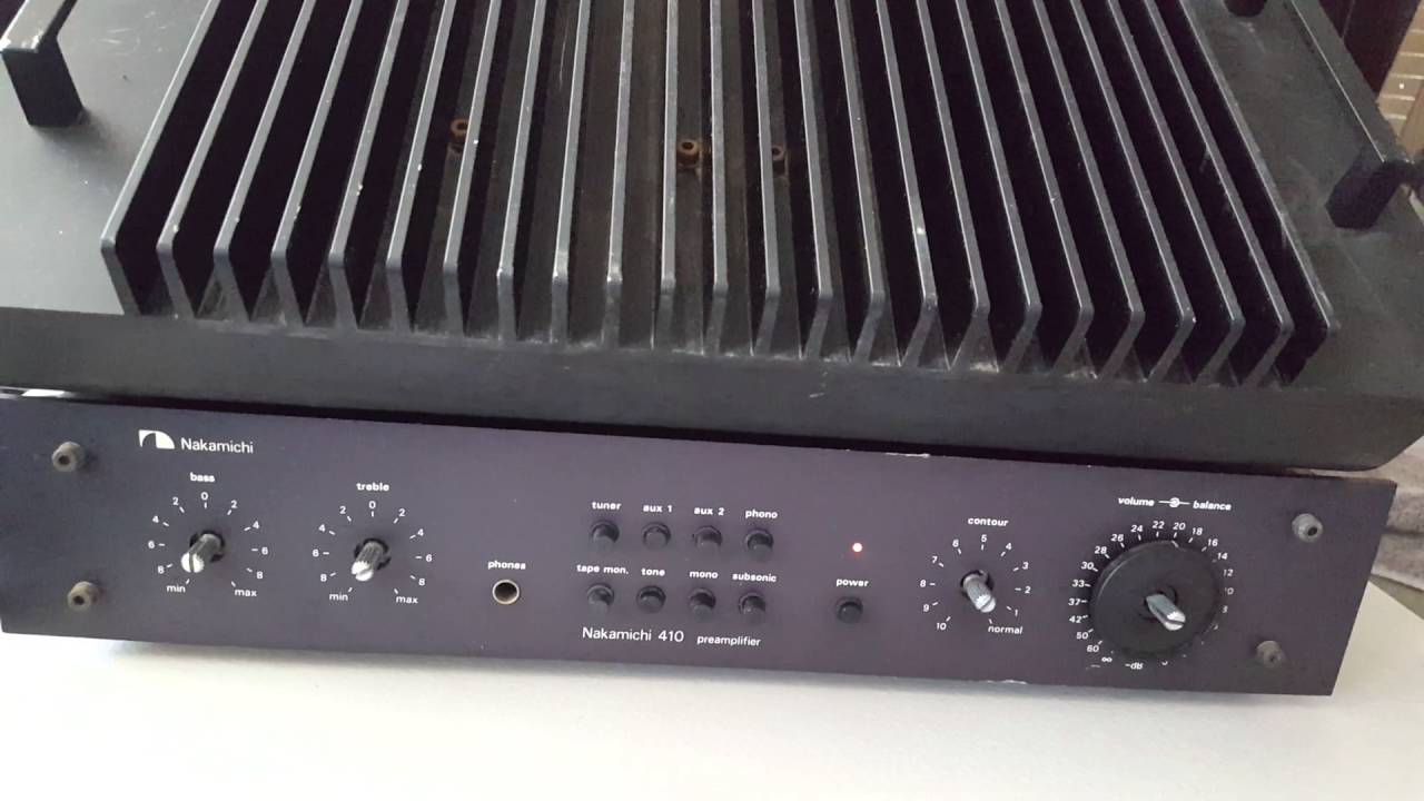 Nakamichi 620 amp and 410 pre amp
