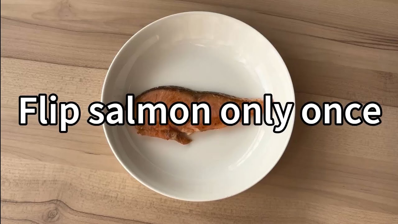 Why Japanese salted salmon is flipped only once　#SaltedSalmon #JapaneseFood #HomeCooking #Washoku