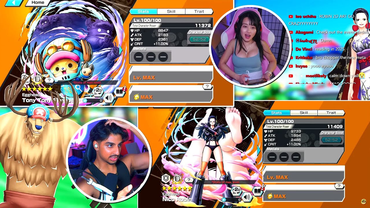 [🔴LIVE] EGGHEAD ROBIN & CHOPPER DUAL SUMMONS ft. @YennieChan 🩷