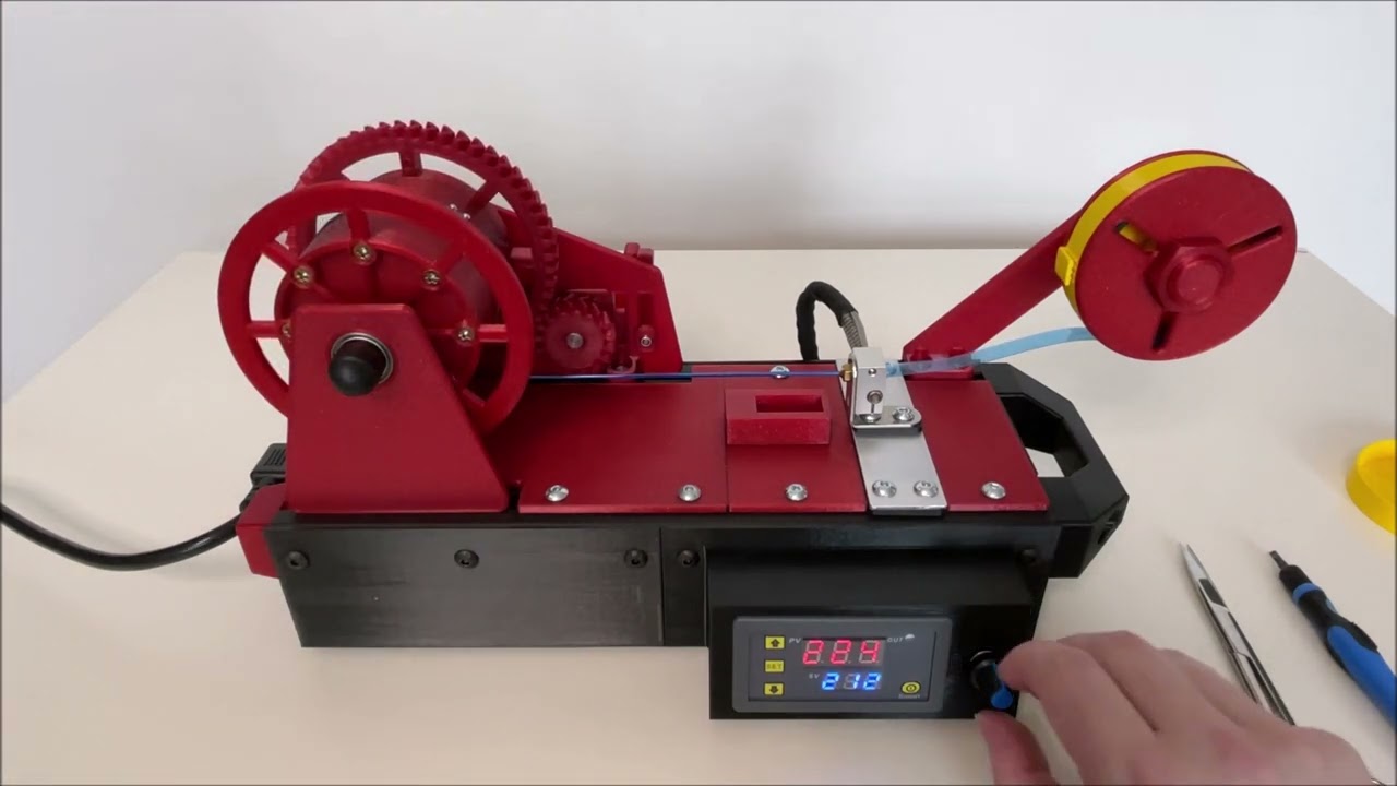 Compact PET Filament Machine in Operation